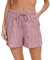 Lovasy Pantaloncini Pigiama Corti da Donna Pantaloncini Pigiama Estivi Modal Solidi Leggeri Pantaloni da Notte Grandi con Tasche Laterali D Rosa M