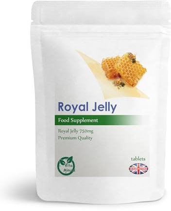Royal Jelly 750mg Tablets - Immune System, Skin Health (Pack of 180)
