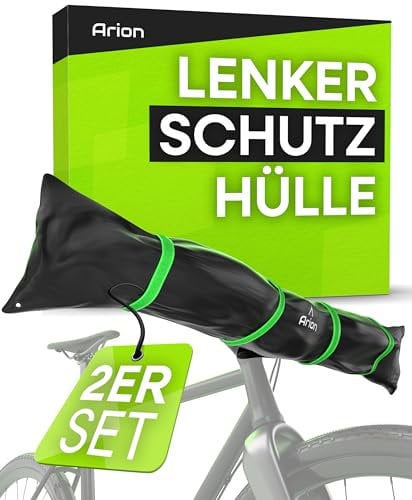 ARION Lenkerschutzhülle E-Bike 2er Set I Heckträger Transportschutz I Fahrrad Abdeckung I Regenschutz Hülle wasserdicht für Fahrradträger I Ebike Lenkerschutz Schutzhülle Lenker Regenhülle E Bike