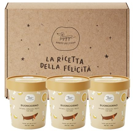 Hundekekse Vanille und Cappuccino zum Frühstück Set X3 | 100% natürliche Hundesnacks ideal für Training, für alle Größen und Alter | 300 g Kekse Hund Guten Morgen Hygge Dog®