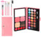Aomig Kinderschminke 38 Pcs Kinderschminke Set Schminke Kid Schminkkoffer Make Up Waschbares Sicheres Ungiftiges Schminkset Spielzeug Mädchen Geeignet Weihnachten Geburtstag Karnevalsgeschenke Girl