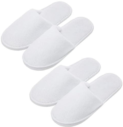 Pantofole Antiscivolo Monouso in Spugna Premium - 2 Paia Ciabatte per Hotel e Ospiti - Unisex per Spa e Casa, 29cm
