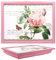 The Leonardo Collection Redoute Rose Laptray Pierre-Joseph Redoute Lap Tray For Food Serving & Breakfast | Comfortable Lap Trays With Bean Bag Cushion | Durable Lap Trays For Eating On Lap For Adults