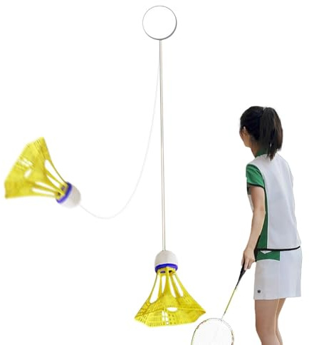 Badminton Solo Trainer - Elastischer Badminton Trainer Set mit Luminous