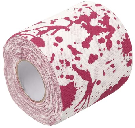 ELAYARD 4 Rollen Einzigartiges Toilettenpapier mit Blutflecken Halloween Dekoration Dekoratives Klopapier für Badezimmer Party und Büro