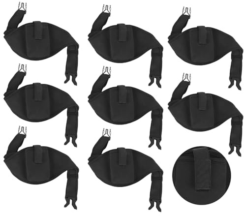 Anicuta 8 Pack Mic Belt Wireless Mic Belt For Fitness Instructors Mic Pack Belt, Adjustable And Detachable Microphone Belt Storage Bag For Theater, Fitness Instructors, Theater, Speakers