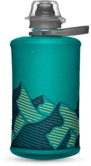 HydraPak Stow – Faltbare Trinkflasche für Rucksacktouren (350 ml) - BPA-frei, Ultraleicht, auslaufsicherer Drehverschluss – Gletscherblau