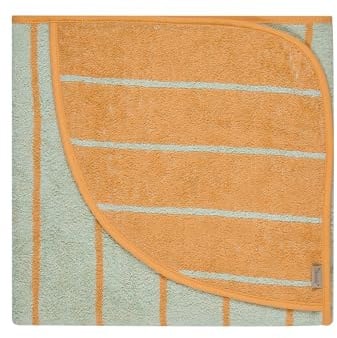Sterntaler Kapuzenbadetuch Bär Bo, Baby-Badetuch mit Kapuze, saugfähige Baumwolle, Streifen-Applikation, weich und pflegeleicht, 100×100×0,5 cm, mintgrün