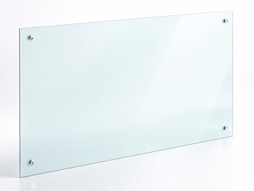 VCM Küchenrückwand Spritzschutz – ESG Hartglas 90 x 60 cm, Fliesenspiegel, Herdspritzschutz und Wandschutz für die Küche - Esilo