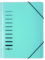 Pagna 40056-02 Ordnungsmappe 6-teilig aus PP, Eckspanngummi, blau farbiger Registerkarton
