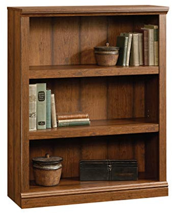 Sauder Miscellaneous Storage 3-Shelf Bookcase/ Book shelf, Washington Cherry finish