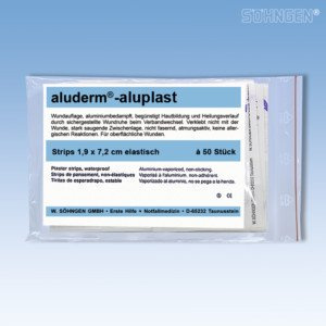 aluderm®-aluplast stabil Strips 1,9 x 7,2 cm 50 Stück