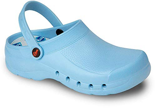 DIAN EVA Color Celeste Talla 38, Zueco de Trabajo para sanidad y hostelería Unisex Certificado CE EN ISO 20347 Marca