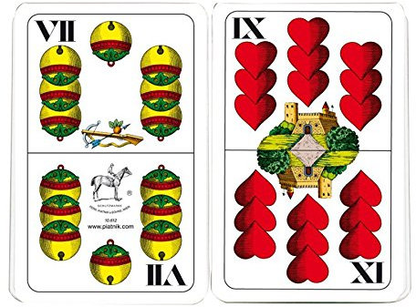 Piatnik 1801 - Riesenspielkarten Doppeldeutsch, 36 Blatt
