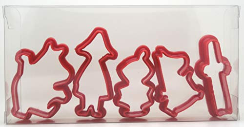 Moomins Cookie Cutters Set of Five, Biscuit, Pastry, Fondant Clay Cutter