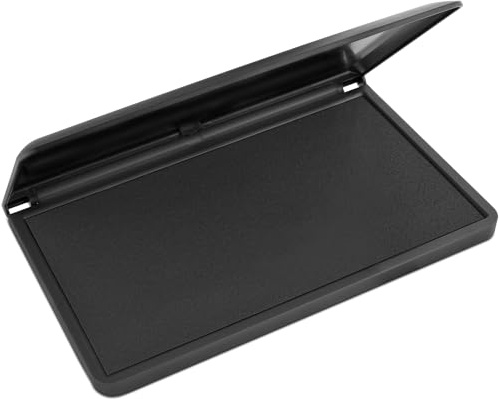 MaxMark Large Premium Black Ink Stamp Pad - 3.5 x 6.25 - Quality Felt Pad