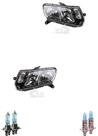 Halogen Scheinwerfer Set H7/H1 für Sandero II Logan inklusive Lampen