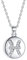 J.Endéar Sternzeichen Fische Kette Silber 925 Halskette Runde Scheibe AAA Zirkonia Anhänger für Damen Mädchen 40 + 5cm verstellbar