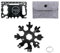 Pole Tip 18 in 1 Snowflake Multi Tool and 46 in 1 Credit Card Multi Tool, Pocket kit, Valentines Gifts, Birthday Gifts for Him, Easter Gifts, Christmas Gifts, Outdoor Camping Multitool Accessories