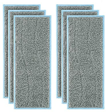 Cfty Staubsaugerzubehör Waschbare Mopp Tücher Lappen Pads Accessoires Kompatibel mit IROBOT BRAAVA Jet M6 Roboter Staubsauger Trockene Nasse Mopp Reiniger Tuch RAG Teil(12pcs-Wet)