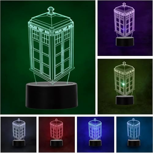 LED Lampe Tardis Doktor Kim Farbwechsel USB Nachtlicht und Dekoration