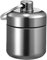 DRERIO Small Pill Box Metal Pill Holder Keyring Waterproof Pill Organiser Round Portable Pill Container Small Capsules Pill Case Grey for Outdoor Travel Camping Fishing Storage