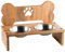Double gamelle avec Support pour Chien (Marron)