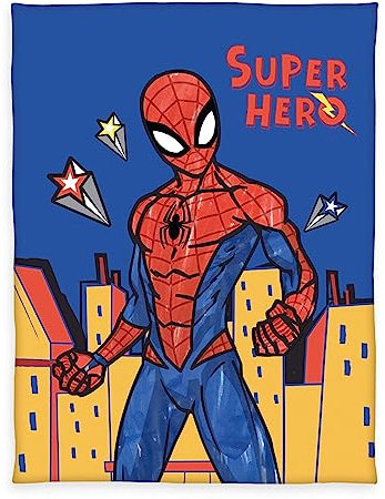 Herding Coperta in Pile Spiderman, 130 x 170 cm, 100% Poliestere, Pile