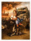 NONBER Vintage-Kunst-Dekoration, St. Michael der Erzengel Ölgemälde, Poster, Renaissance-Poster, dekoratives Gemälde, Leinwand, Wandkunst für Wohnzimmer, Poster, 40,6 x 50,8 cm (ungerahmt)