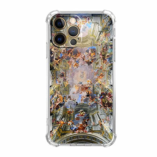 Vesidurt Renaissance Art for iPhone 12 Pro Max Case,Aesthetic Europe Painting,Unique Soft TPU Bumper Case Compatible with iPhone 12 Pro Max