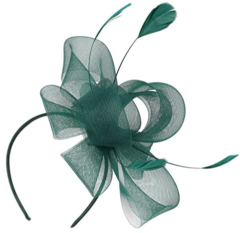 SOLUSTRE Teeparty-Hut Teeparty-Fascinator-Hut Fascinators Für Teeparty Kirchenhüte Für Damen Damen-Fascinator-Hüte Teeparty-Hüte Braut Dunkelgrün 1 Set