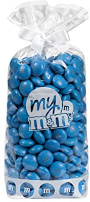 M&M'S mono couleur au chocolat au lait - Sachet de 300g de M&M'S - Idée de DIY - Idéal pour un mariage, une fête d'anniversaire, un buffet de bonbons, un baptême, une gender reveal (Bleu Profond)