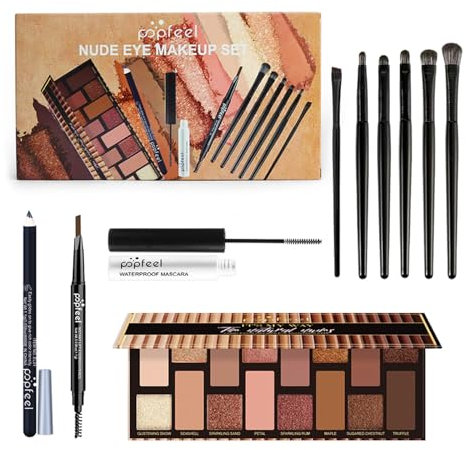 EnMart Professionelles Schminkset, Make-up Sets, Beauty Geschenk Kosmetik Kit mit Lidschatten Make-Up Paletten Eyeliner Wimperntusche Augenbrauenstift Make-Up Pinselsets für zum Reisen und Verschenken