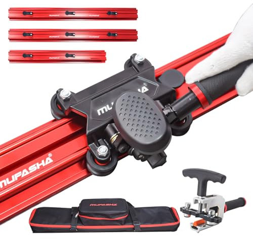 Tagliapiastrelle manuale da 110 pollici, tagliapiastrelle professionale in porcellana per piastrelle in porcellana di grande formato, doppie, pinze, posizionatori, fermi per binari, utensili manuali