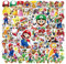 100 Stück Sticker Set, Mario Graffiti Aufkleber Kinder, Wasserfest Stickers für Mädchen Jungen Koffer Skateboard Laptop Kühlschrank Fahrräder DIY Scrapbooking Spielzeug Deko Kindergeburtstag