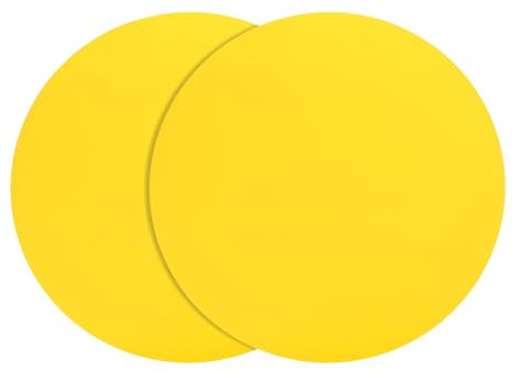 sourcing map 2pcs Silicone Microwave Mat 12 Inch, Multi-Purpose Hot Pad (Yellow)