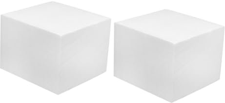 SEWACC 2st Schaumstoff Zum Basteln Steckschaumsteine Graffiti-schaumblöcke Schaumschwamm Schaumziegel Künstlich Rechteckiger Schaumstoffblock Schaumblöcke Schnitzen Klar Hartschaum Weiß