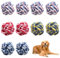 Lot de 10 balles en corde pour chien - En coton tressé - Durable - Pour le nettoyage des dents des chiens - Jouet à mâcher pour chiots lors de la dentition - Non gros chiens