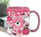Fravsiu Tazza di Halloween horror, tazza in ceramica per Halloween,Tazza da caffè in ceramica con effetto con manico da 400 ml - Photobooth Props Decorazione stagionale della tazza Novità Bicchieri