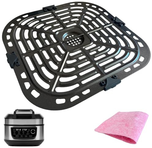 ALJ 6QT Air Fryer Grill Plate for Power XL Grill Air Fryer Combo 6QT 12-in-1 Indoor Slow Cooker, Upgraded Air Fryer Grill Pan Crisper Tray Plate Insert Grate Rack Grid Shelf for Power XL 6QT Air Fryer