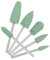 minkissy 6-Piece Nail Drill Bits Set for Women Manicure Set Nail Art Drill Bits Kit Acrylic Nail Drill Bits Nail Polishing Tools