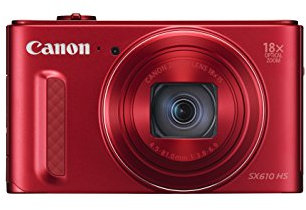 Canon SX610 HS PowerShot Point and Shoot Digital Camera - Red (Renewed)