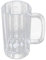 FytStycale Boccale di Birra Potabile in Plastica Acrilica Trasparente, 650ml