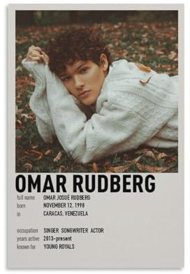 TULAOJI Omar Rudberg Poster, Prominente, dekorative Gemälde, ungerahmt, 20 x 30 cm