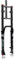 26 Inch Fat Bike Fork 4.0 Tires Mountain Bike Suspension Fork Travel 150mm E-bike Air Fork Adjustable Rebound With Lockout Front Fork Straight Steerer Double Crown Disc Brake R 9x135mm(Black)