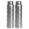JMS we create smile 2 x 1000ml Stainless Steel Water Bottles - Non Insulated Single Wall Bottles | Lightweight, Leak-proof & BPA-Free Metal Water Bottles (1 Litre)