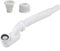 CWOQOCW Kit de vidange flexible autoportant pour baignoire profil bas plat G1-1/2 P siphon pour baignoire/douche