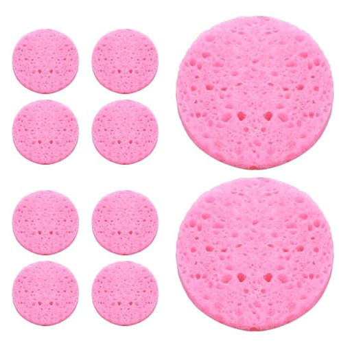 Gesichtsschwamm, Gesichtsreinigungsschwamm aus Baumwolle aus Holzzellstoff | weiche Reinigung, Gesichtsschwämme aus Zellstoff für die Entfernung von Make-up
