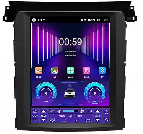 Android Auto Stereo GPS Navigation Für Subaru XV Forester 2018-2021, mit Rückfahrkamera Unterstützt Auto Radio Multimedia MP5 Bluetooth Lenkradsteuerung,TS7