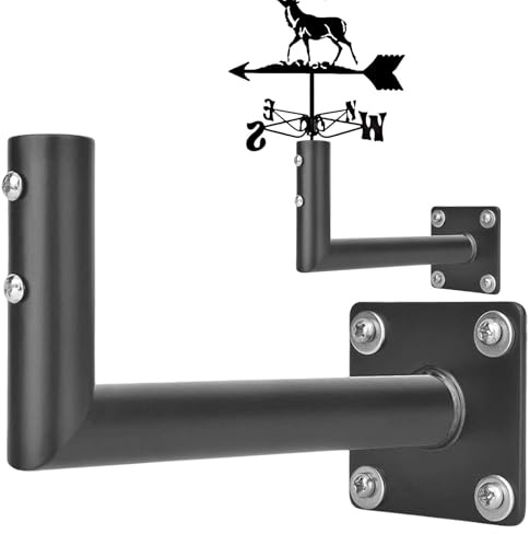 Roof Vane Mounting Brackets, Made of Steel with Pre-Drilled Corner Holes Weathervane Roof Mount, Weathervane Roof Mounting Brackets | Antenna Mounting Rack